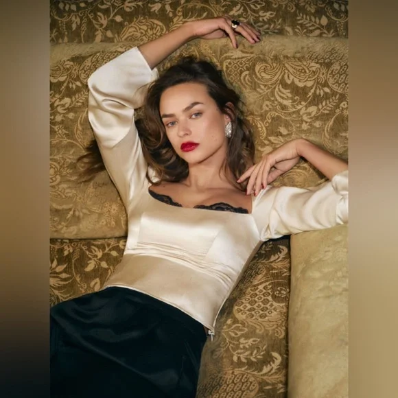 Reformation Rita Silk Top - Picture 1 of 4